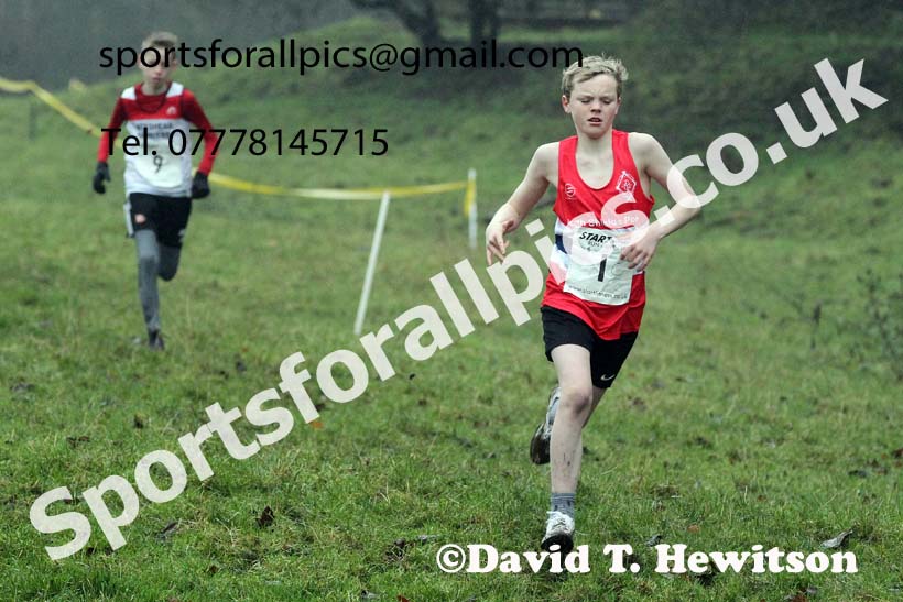 Boys under-13s, NECAA Junior Cross Country Relays, Thornley Farm, Peterlee, Saturday, December 12th. Photo: David T. Hewitson/Sports for All Pics
